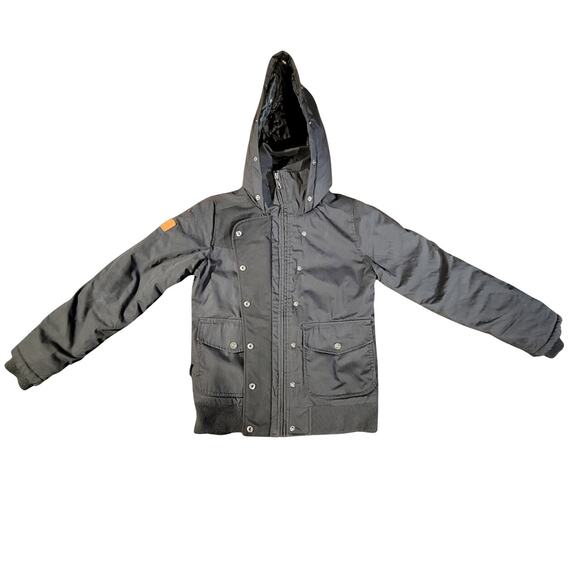 Element Eden Coats Puffer Inner Quilted Full Zip Hooded Jacket Black Womens S - Picture 1 of 8